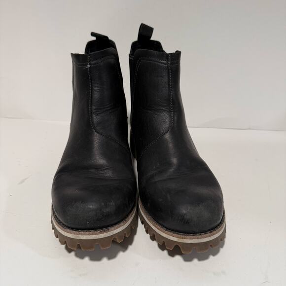 Chaco Women's Fields Chelsea Boots Black Leather 10 - Picture 4 of 9